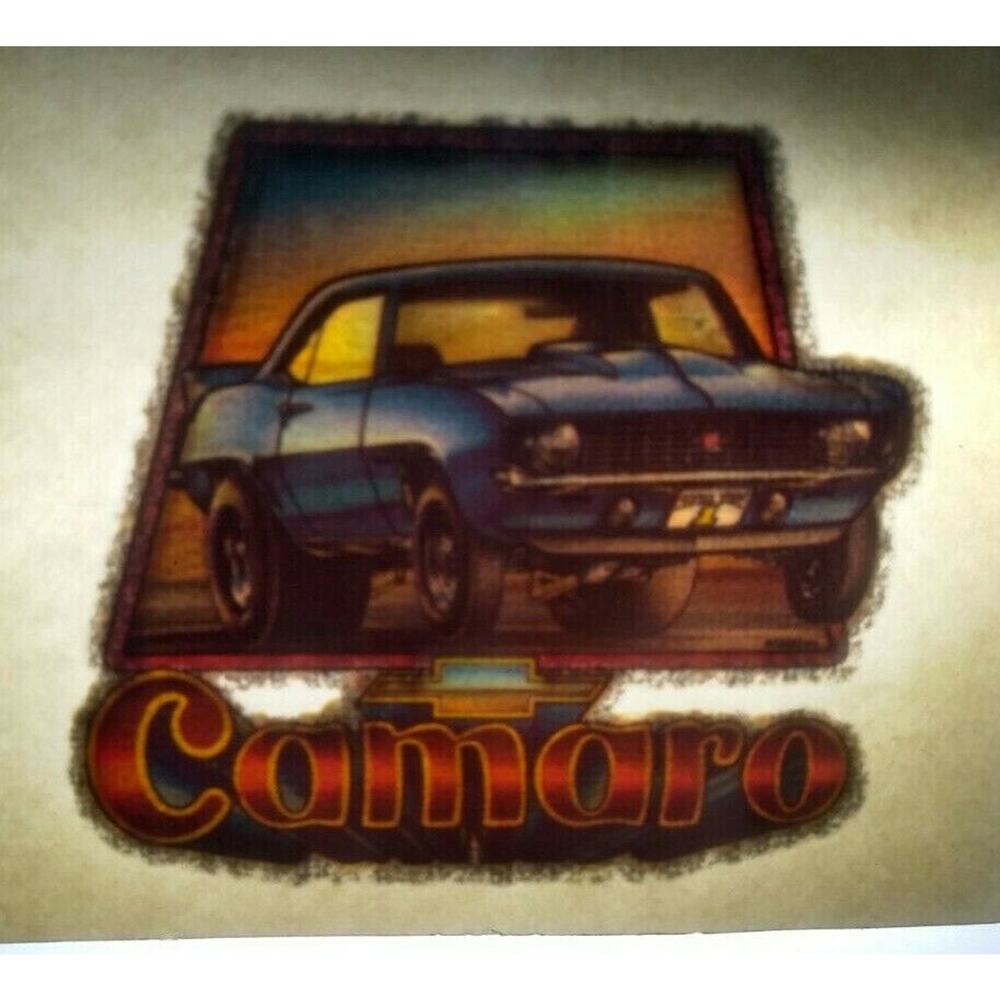 Screamin Gleamin Glitter Iron-On Transfer Decal Donruss 1970s Chevy Camaro Eagle